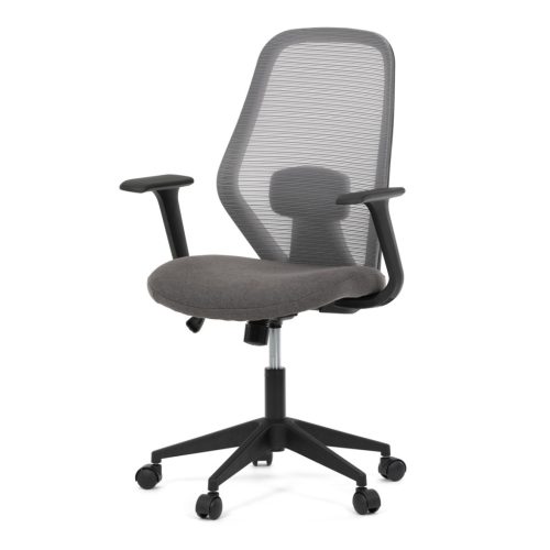 Scaun de birou pivotant de culoare gri cu mecanism de balansare. KA-V3149