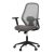 Scaun de birou pivotant de culoare gri cu mecanism de balansare. KA-V3149