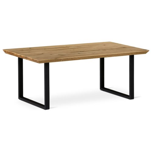 Masă De Cafea Din Fag Masiv.110x70cm.Picioare De Metal 6x2 cm În Formă De  "U"  KS-F110U