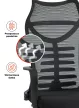 Scaun rotativ ergonomic culoare negru ACTON