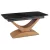Masă ceramică extensibilă 160–200 cm, negru marmură/stejar ALICANTE