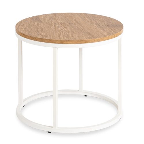 Masă culoare stejar/alb ANN