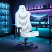 Scaun gaming rotativ culoare alb APEX