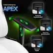 Scaun gaming rotativ culoare alb APEX