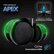 Scaun gaming rotativ culoare alb APEX