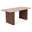 Masă de dining dreptunghiulară 180 cm, finisaj travertin/nuc ARAMIS