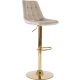 Scaun bar ARCOS bej catifea