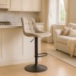 Scaun bar ARCOS 2 bej catifea