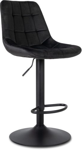 Scaun bar ARCOS 2 negru catifea