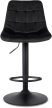 Scaun bar ARCOS 2 negru catifea