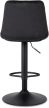 Scaun bar ARCOS 2 negru catifea