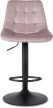Scaun de bar catifea roz ARCOS