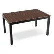 Masă grădină ARGOS 140-180 cm, nuc-negru