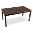 Masă grădină ARGOS 160-260 cm, nuc-negru