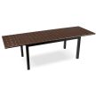Masă grădină ARGOS 160-260 cm, nuc-negru
