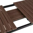 Masă grădină ARGOS 160-260 cm, nuc-negru