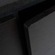Comodă 160 cm, trei uși, culoare negru BECK