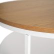 Masă culoare stejar/alb BEST