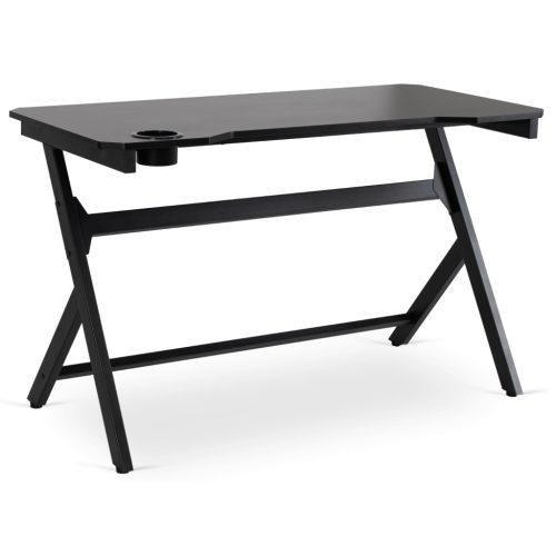 Birou gaming 120 cm, finisaj negru BLECK
