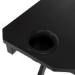 Birou gaming 120 cm, finisaj negru BLECK