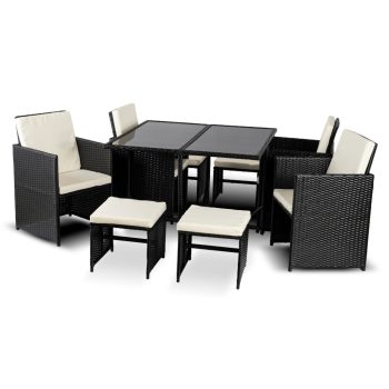 Kerti bútor szett CALIENTE barna/bézs