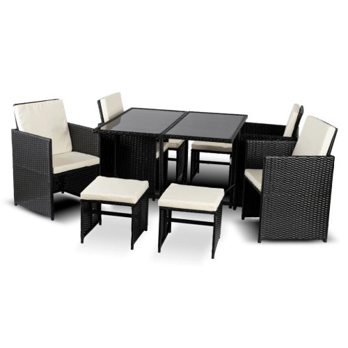 Kerti bútor szett CALIENTE barna/bézs