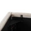 Pat BRISTOL 160x200 cu ladă de depozitare și tapițerie bouclé crem