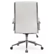 Scaun rotativ piele ecologică albă CAMILO