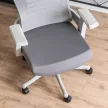 Set 2 scaune rotative ergonomice culoare gri CARET