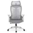 Set 2 scaune rotative ergonomice culoare gri CARET