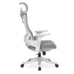 Set 2 scaune rotative ergonomice culoare gri CARET
