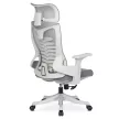 Set 2 scaune rotative ergonomice culoare gri CARET