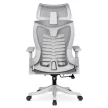 Set 2 scaune rotative ergonomice culoare gri CARET
