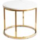 Masă culoare marmură albă/auriu CLIFF