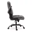 Scaun rotativ gri, tapițat cu velur COMFORT