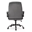 Scaun rotativ gri, tapițat cu velur COMFORT
