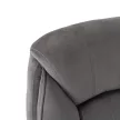 Scaun rotativ gri, tapițat cu velur COMFORT