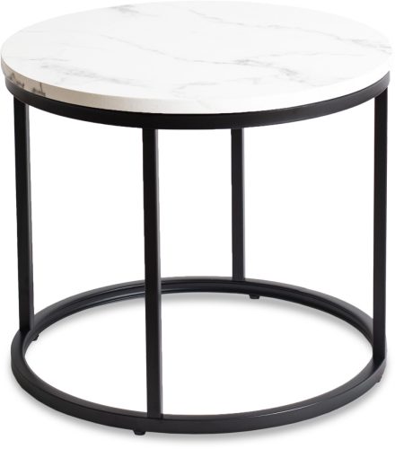 Masă culoare marmură albă/negru CONNY