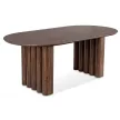 Masă de dining ovală 200 cm, finisaj nuc DARIO