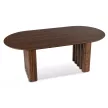 Masă de dining ovală 200 cm, finisaj nuc DARIO