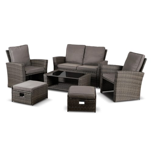 Set mobilier de grădină gri – DELGADO