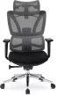 Fotoliu rotativ DELSIN ergonomic negru cu suport picioare