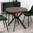 Masă extensibilă DORIAN 80-160 cm stejar rustic/negru