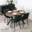 Masă extensibilă DORIAN 80-160 cm stejar rustic/negru