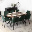 Masă extensibilă DORIAN 80-160 cm stejar rustic/negru