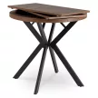 Masă extensibilă DORIAN 80-160 cm stejar rustic/negru