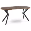 Masă extensibilă DORIAN 80-160 cm stejar rustic/negru