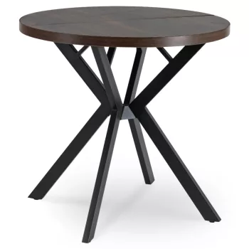 Masă extensibilă DORIAN 80-160 cm nuc/negru