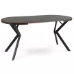 Masă extensibilă DORIAN 80-160 cm nuc/negru