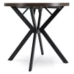 Masă extensibilă DORIAN 80-160 cm nuc/negru